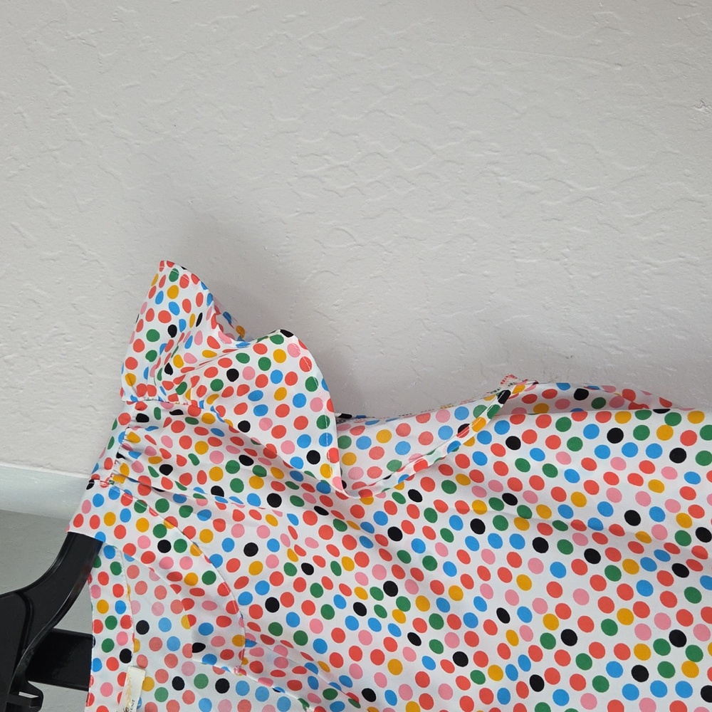 ANDREE BY UNIT Multicolor Polka Dot Top Size L - Picture 4 of 7